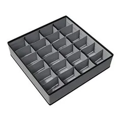 [PRIME] Organizador de peças intimas, 24 divisórias, 12 cm de Largura, Cinza, Euro R$22