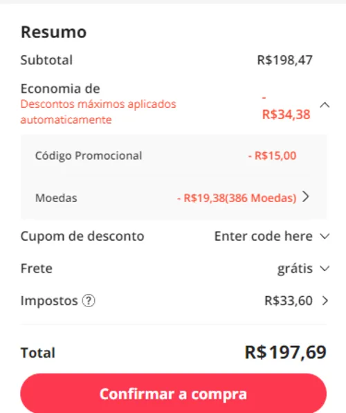 Imagem na descrição da promoção