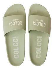 Chinelo Feminino Slide New Mestiço Logo Verde Colcci 