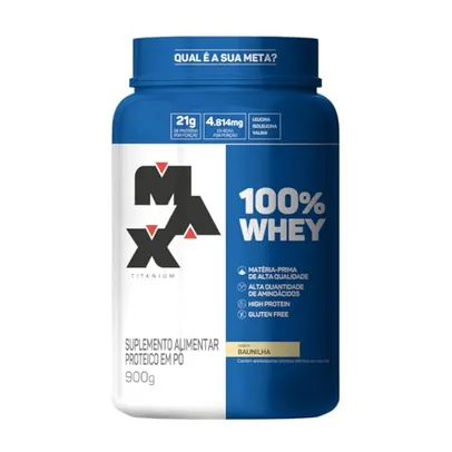 Max Titanium 100% Whey - 900G Baunilha -