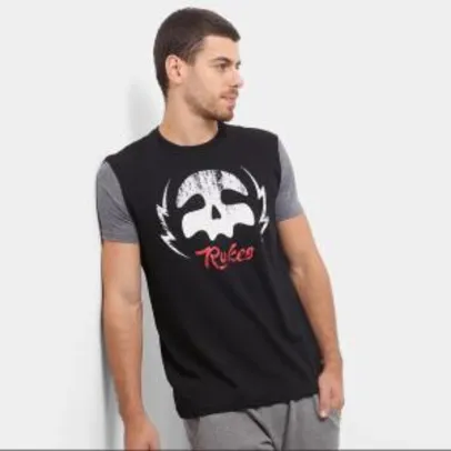 Camiseta Rukes Raio Raglan Masculina - Preto ou Mescla escuro