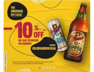 10% OFF em Cerveja Stella Artois