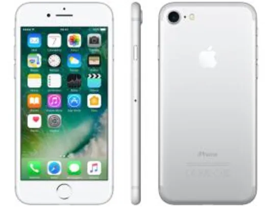 iPhone 7 Apple 32GB Prateado 4G Tela 4.7” Retina - Câm. 12MP + Selfie 7MP iOS 10 Proc. Chip A10 - R$1979