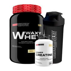 Kit whey 900g + Creatina 100g + Coqueteleira