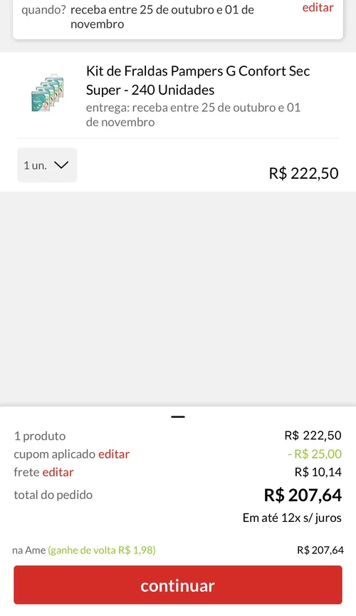 Imagem na descrição da promoção