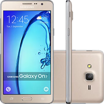 [Sou Barato] Smartphone Samsung Galaxy On7 Desbloqueado Preto/Dourado por R$ 567