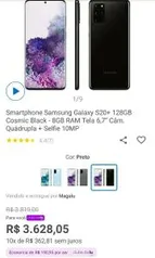 [Clube da Lu] Smartphone Samsung Galaxy S20+ 128GB Cloud Blue