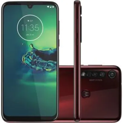 Moto G8 Plus 64GB Dual Chip Android 6.3" 4G Câmera 48MP + 5MP + 16MP - Cereja | R$1169