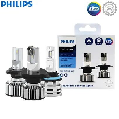 [Moedas / Taxas Inclusas] Kit 2 Lampadas De Led - Farol Do Carro H1 6500k 12v/24v Philips 