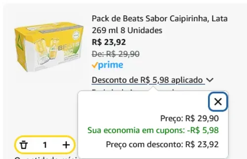 Imagem na descrição da promoção