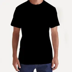 Camiseta Casual Básica Lisa Masculina Algodão 30.3