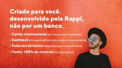 Cartão Pré-Pago Internacional da Rappi