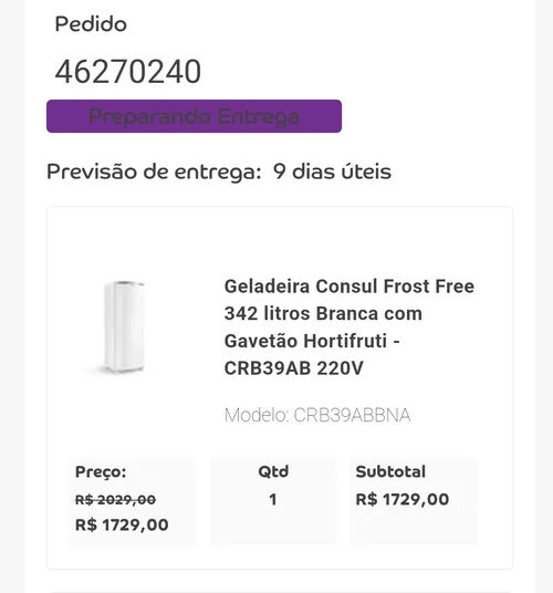 Imagem na descrição da promoção