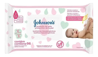 Lenços Umedecidos Johnsons Baby Extra Cuidado C/ 96 Unids.