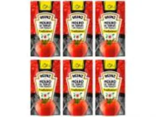 (APP) 12 Unid - Molho de Tomate Tradicional Heinz 340g