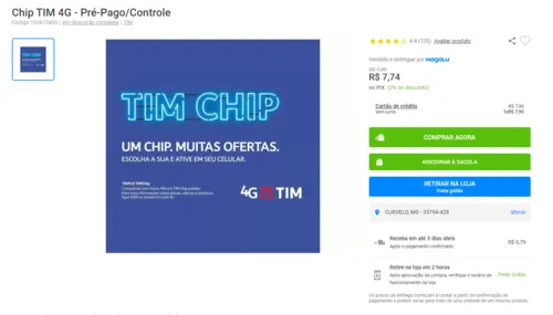 Imagem na descrição da promoção