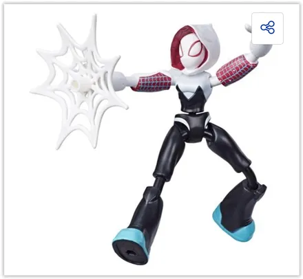 Boneco Homem-Aranha Fantasma Bend And Flex E7688 Hasbro | R$ 51