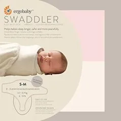 Swaddler, Cueiro Inteligente, Ergobaby, Rosa e Bege | R$130