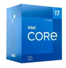 Processador Intel Core i7 12700F 2,1GHz (4.9GHz Turbo), 12ª Geração, 12-Cores 20-Threads, LGA 1700, BX8071512700F