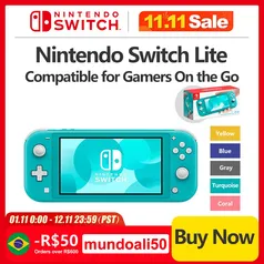 Nintendo switch lite turquesa handheld