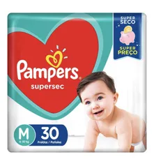 FRALDA PAMPERS SUPERSEC M C/30