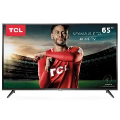 Smart TV LED 65" TCL 4K 65P65US | R$2.699