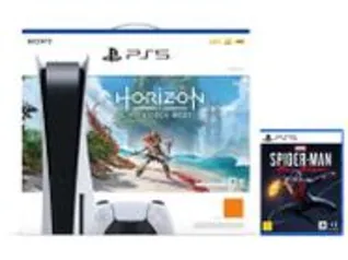 [Magalupay] PlayStation 5 825GB 1 Controle Branco com Horizon