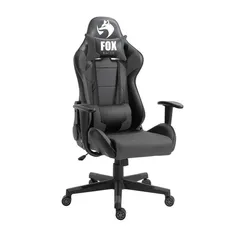 Cadeira Gamer FOX Racer Arctic, Suporta até 130kg, Cinza