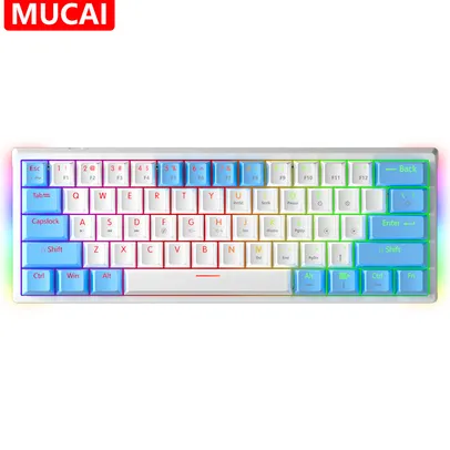 Teclado Mecanico Mucai mk61 RGB Switch red