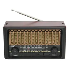 [Moedas/ Do Brasil] Rádio Retro Vintage Bluetooth MP3, AM, FM, Sd, USB, Mini