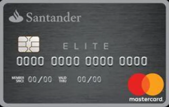 [Santander] Cartão Elite Platinum - 4 meses sem anuidade