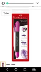 Caneta Marca Texto Gel, Faber-Castell, SuperSoft, SM/155728, Rosa - R$4,50