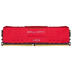 [APP] Memória Crucial Ballistix, 8GB, 3200MHz, DDR4, CL16, Vermelho - BL8G32C16U4R