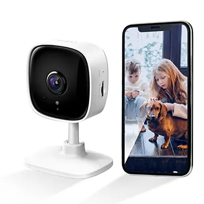 Câmera de segurança inteligente Wi-Fi, Full HD 1080p, Tapo C100, TP-Link, compatível com Alexa