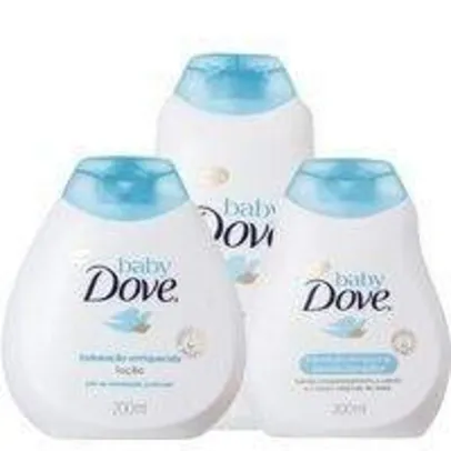 [Pão de Açúcar] kit Baby Dove Hidratação loção ( Shampoo + Condicionador + Colônia) - por R$26