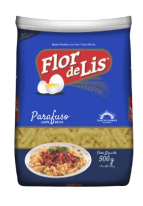 Macarrão Parafuso com Ovos Flor de Lis 500g