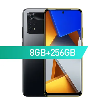 Smartphone POCO M4 Pro 4G 8GB 256GB NFC 90Hz 33W 64MP Versão Global