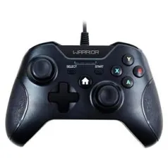 Controle Com Fio para XBOX ONE e PC com Acabamento Anti-Aderente e Gatilhos de Alta Sensibilidade - JS078 - Multilaser Warrior de R$ 99,90 por  R$ 89,90 e Frete gratis