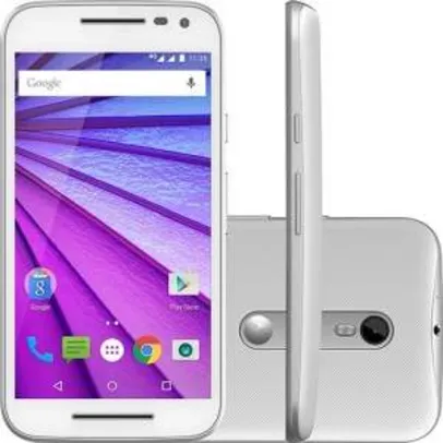 [Shoptime] Smartphone Motorola Moto G 3ª Geração Ds Colors HDTV Dual Chip Desbloqueado Android 5" 16GB Wi-Fi Câmera 13MP - Branco por R$ 755