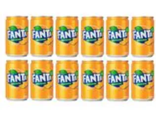 12 Unidades Refrigerante Lata Fanta Laranja 12 Unidades - 220ml