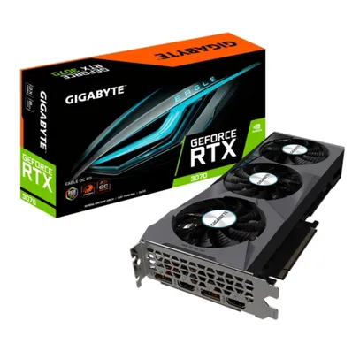 Placa de Vídeo Gigabyte GeForce, RTX 3070 Eagle OC, 8GB, GDDR6, 256Bit, GV-N3070EAGLE OC-8GD