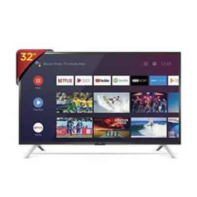 Saindo por R$ 1069: Smart TV LED 32" Android Semp 32S5300 HD | R$1069 | Pelando