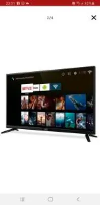 Smart TV LED 39 HQ HD HQSTV39NP Netflix R$ 899