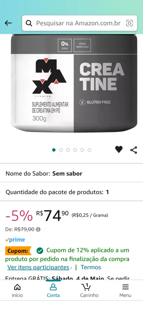 Imagem na descrição da promoção