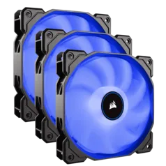  Kit Fan com 3 Unidades Corsair AF120, 52CFM, Led Blue 120mm, CO-9050084-WW