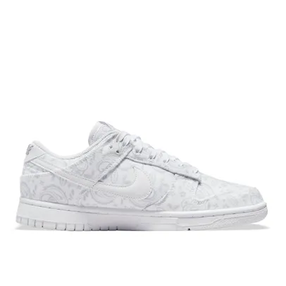 Tênis Nike Feminino Dunk Low " White Paisley " Branco