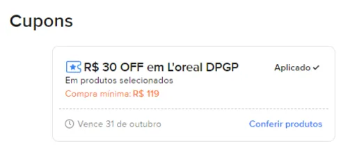 Imagem na descrição da promoção