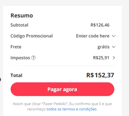 Imagem na descrição da promoção