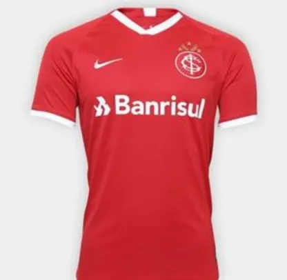 Camisa Internacional I 19/20 s/nº Torcedor Nike Masculina - Vermelho e Branco | Netshoes