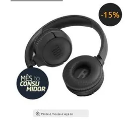 Headphone Bluetooth T500BT JBL - Preto